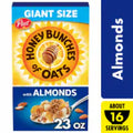 Post Honey Bunches of Oats with Almonds Breakfast Cereal with Granola Clusters, Giant Size 23 oz Box