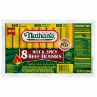 Nathan's® Hot & Spicy Beef Franks 12 oz
