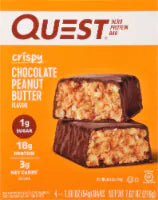 Quest Crispy Chocolate Peanut Butter Hero Protein Bars