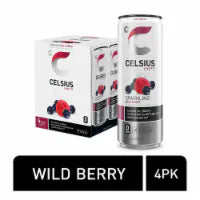 CELSIUS® Sparkling Wild Berry Energy Drink Multipack Cans 4 pk / 12 fl oz