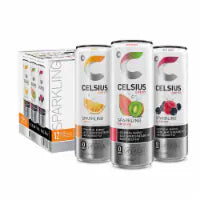 CELSIUS® Energy Drink Vibe Variety Pack Cans 12 pack 12oz cans Fruit Flavors