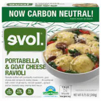 Evol Portabella & Goat Cheese Ravioli Bowl Frozen Meal 8.75 oz