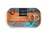 Cole's Smoked Salmon in Extra Virgin Olive Oil 3.2oz