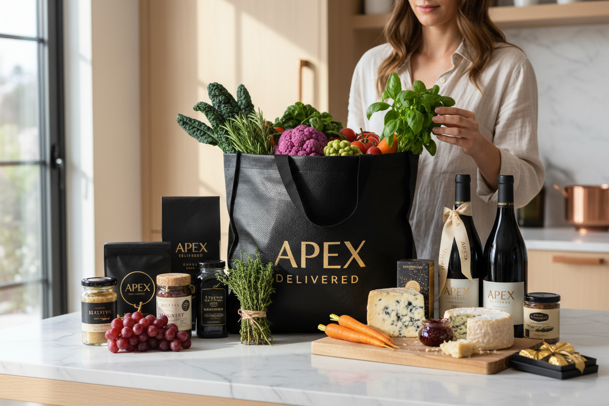 apex delivered luxury grocery service