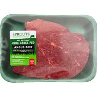 Sprouts 100% Angus-Grass Fed Top Round Steak About 1.3 lb / package
