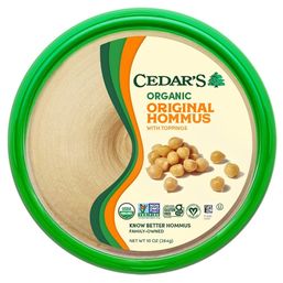 Cedar's Mediterranean Foods Organic Original Hommus 10 oz