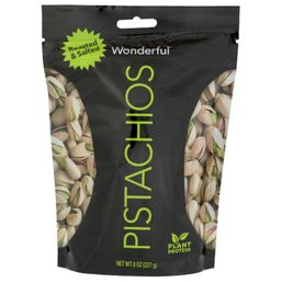 Wonderful Roasted & Salted In Shell Pistachios 8 oz