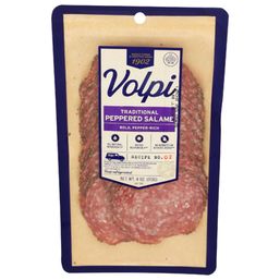 Volpi Traditional Peppered Salame Slices 4 oz