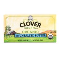 Clover Sonoma Organic Unsalted Butter 4 Sticks 8 oz