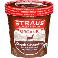 Straus Organic Dutch Chocolate Ice Cream 1 pt