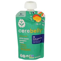 Cerebelly Inc Organic White Bean Pumpkin Apple With Cinnamon Baby Food Pouch 4 oz