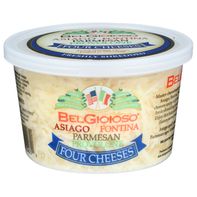 Belgioioso Shredded Four Cheese Cup 5 oz
