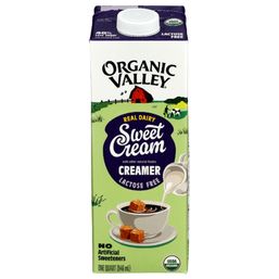 Organic Valley Organic Sweet Cream Lactose Free Creamer 1 qt