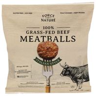 Force Of Nature Meats 100% Grass Fed Italian Style Beef Meatballs 14 oz