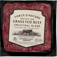 Force Of Nature Meats 100% Grass Fed Ancestral Blend Ground Beef 16 oz
