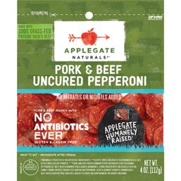 Applegate Uncured Pork & Beef Pepperoni 4 oz