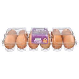 Sprouts Large Cage Free Grade A Brown Eggs 18 ct