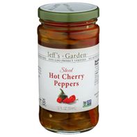 Jeff's Garden Sliced Hot Cherry Peppers 12 fl oz