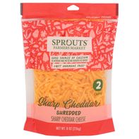Sprouts Shredded Thick Cut Sharp Cheddar Cheese 8 oz