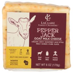 Laclare Family Creamery Pepper Jack Goat Milk Cheese 6 oz