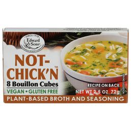 Edward & Sons Not Chicken Bouillon Cubes 8 ct