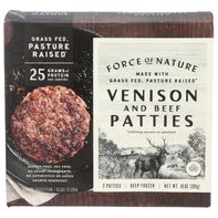Force Of Nature Meats Grass Fed Venison & Beef Patties 2 Pack