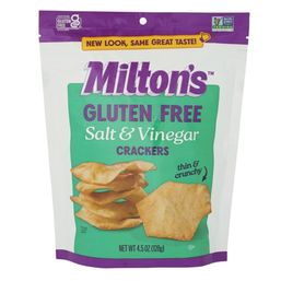 Milton's Salt & Vinegar Baked Crackers 4.5 oz