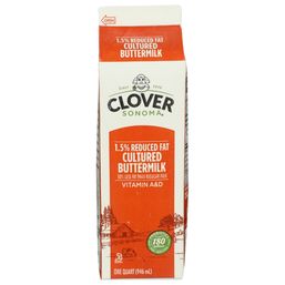 Clover Sonoma 1.5% Lowfat Buttermilk 1 qt