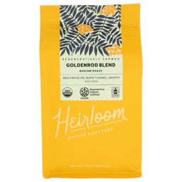 Heirloom Coffee Roasters Organic Goldenrod Blend Medium Roast Whole Bean Coffee 12 oz