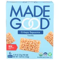 Madegood Organic Vanilla Crispy Squares 6 Pack