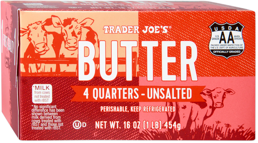 Butter Quarters, Unsalted 16 Oz