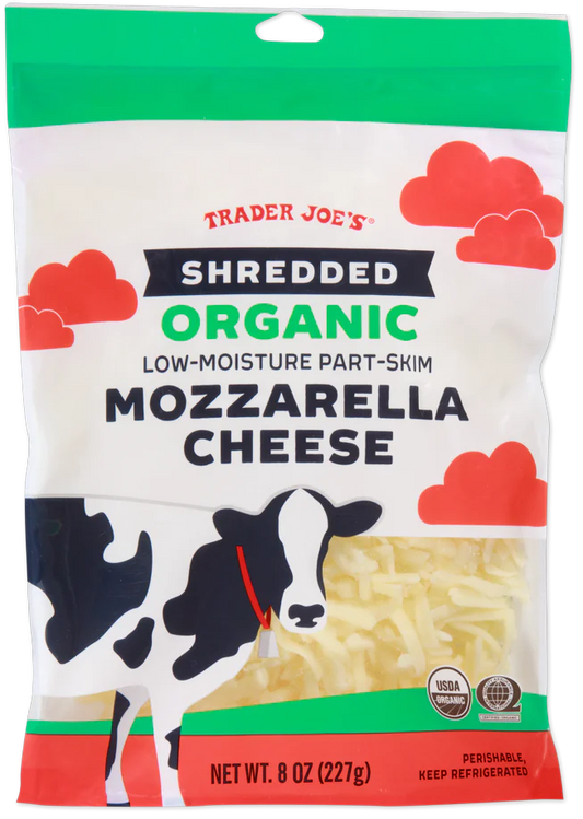 Shredded Organic Mozzarella Cheese 8oz