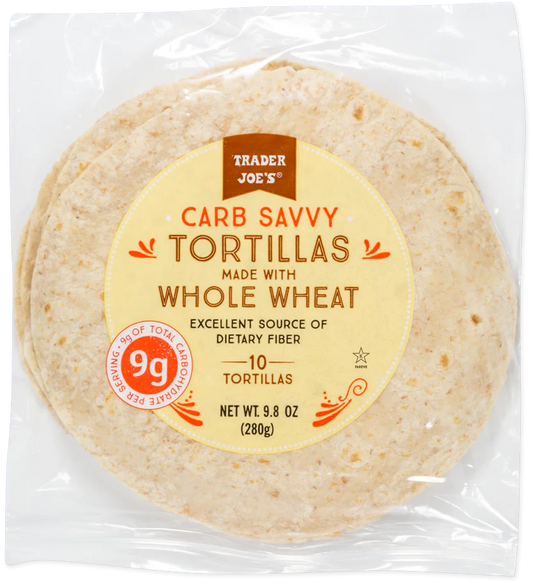 Carb Savvy Tortillas made with Whole Wheat 9.8 Oz