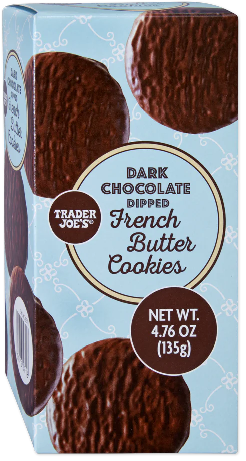 Dark Chocolate Dipped French Butter Cookies