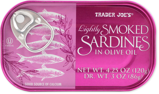 Lightly Smoked Sardines in Olive Oil 4.25 Oz